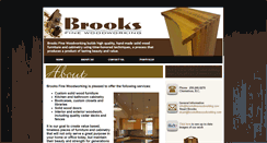 Desktop Screenshot of brooksfinewoodworking.com